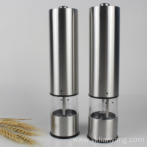 electric stainless steel spice salt pepper mill grinder